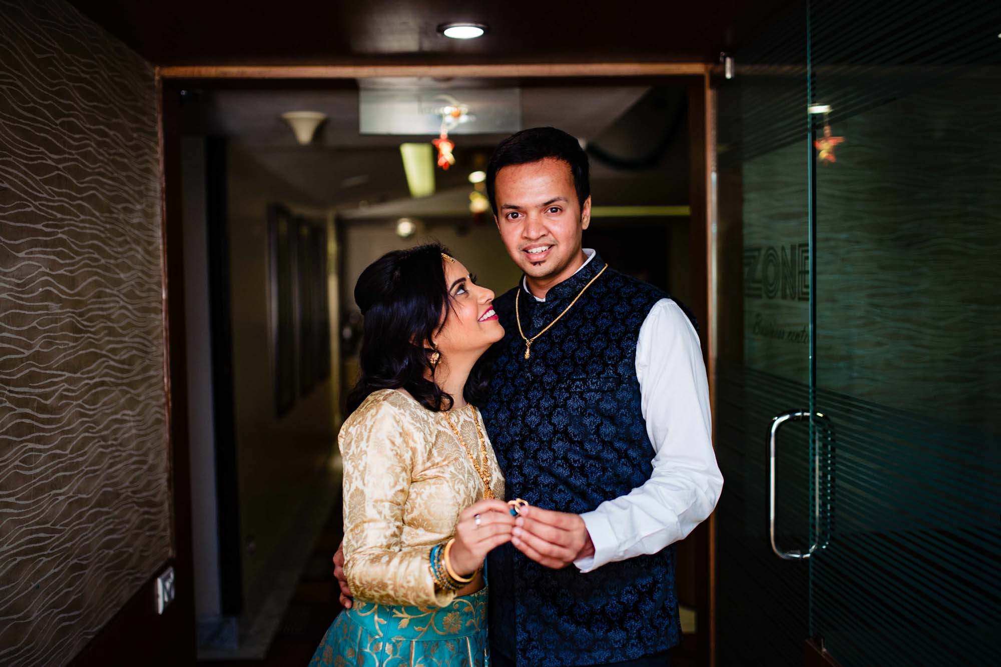 Sandhya & Sachin Engagement — Engagement photography by SunGlam Films